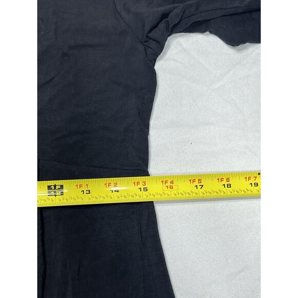 Garnet Hill Women’s dress Small V Neck Empire Waist Black - Picture 7 of 9